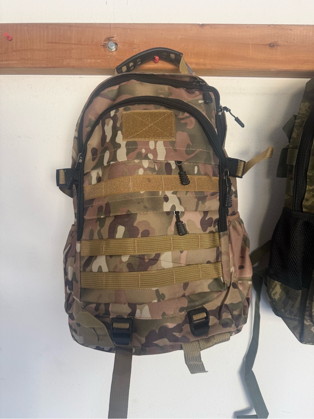Tactical Camo Men's Backpack - Khaki Camo